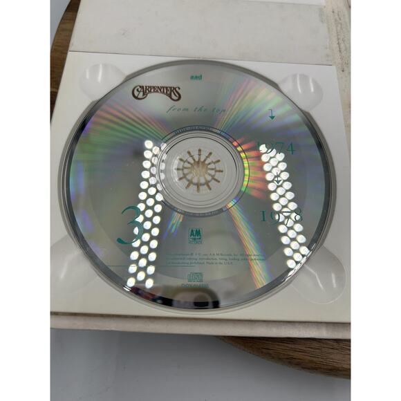 Vintage Carpenters From The Top 4 CD Box Set 1991 A&M Records Pop Soft Rock - Picture 11 of 16